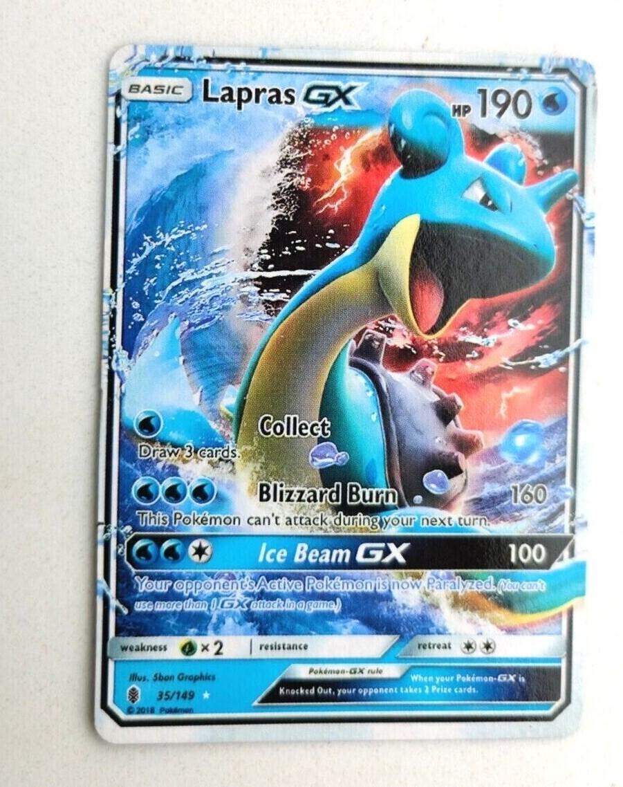 Lapras GX HP190 2017 Collectible Pokemon Trading Card | eBay