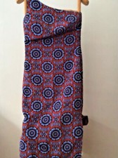 Versace Versus Ittierre one shoulder copper brown turquoise cobalt blue dress 10