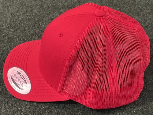Red Yupoong Trucker Mesh Cap SnapBack One Size SnapBack - Picture 6 of 10