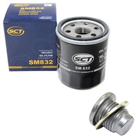ÖLfilter SM832 + ÖLablassschraube FüR Dacia Logan Sandero Renault Clio Twingo