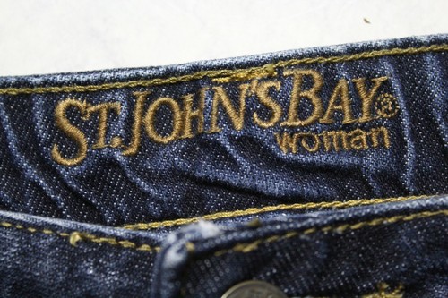 SJB ST.JOHN'S BAY Women's 18W Secretly Slender Bootcut Denim Jeans 31" Inseam - Picture 11 of 12
