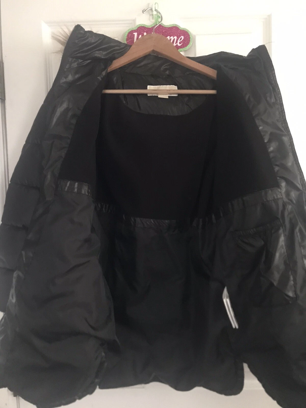 Michael Kors parka invernale nero puffer coat bambina taglia 14. Cappuccio con pelliccia.