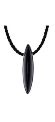 Lalique Eclat Anhänger schwarz an Kordel neu in Box perfekt