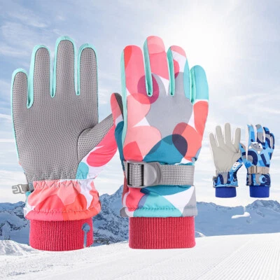 Vivi Idee Skihandschuhe Schneehandschuhe Winterspor Kinder 4-15Jahre Wasserdicht