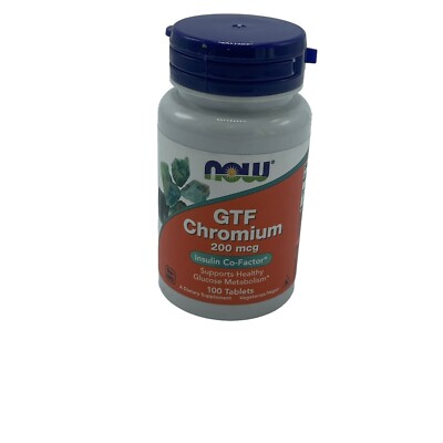 GTF Chromium 200 mcg 100 Tabs By Now Foods