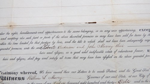 We the People of the State of New York LANDVERKAUF 1838 DOKUMENT SELTEN - Bild 11 von 23