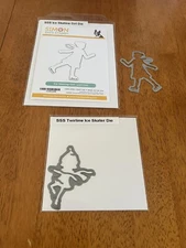 Lot Of 2-Simon Says Stamp- Ice Skater Dies