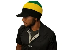 Marley Rasta Skull Beanies Hat Winter Billed Jamaica Skull Knit Cap Kufi Peaked