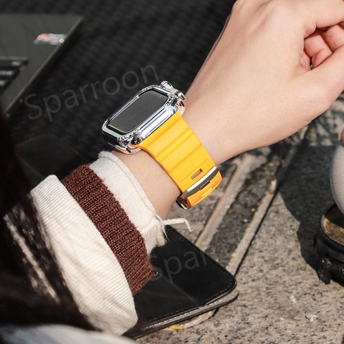 Durable Trail Loop Rugged Silicone Strap for Apple Watch Ultra 2 Band 45/46/49mm - Zdjęcie 59 z 73