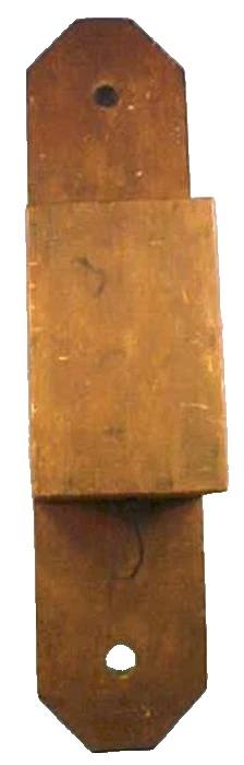 Flax Comb Hetchel Carding Tool with Lid Wood Wooden Primitive Antique - Image 4 of 4