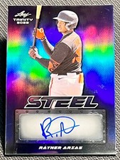 2023 Leaf Trinity STEEL ROOKIE AUTO Rayner Arias 9/10