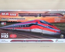 H0 TRENO FRECCiAROSSA 1000 TRACCiATO 5 MET MODELLO A BATTERiE RE.EL TOYS 1/87 HO