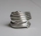 Vintage Sterling Silver Stieff Bypass Wrap Spoon Ring Size 4.5