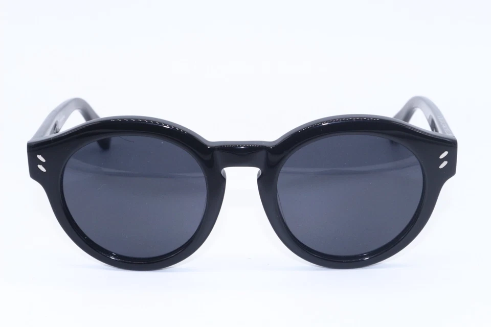 NUEVAS GAFAS DE SOL STELLA MCCARTNEY SC 0038O 001 NEGRAS PLATEADAS MARCOS AUTÉNTICOS 48-21 Foto 2 de 4