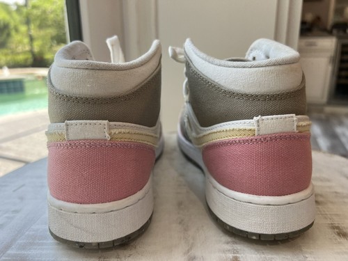 Air Jordan 1 Mid SE ""Pastellschleife"" GS Größe 4,5Y 6 W (DJ0338-100) Schulturnschuhe - Bild 4 von 10