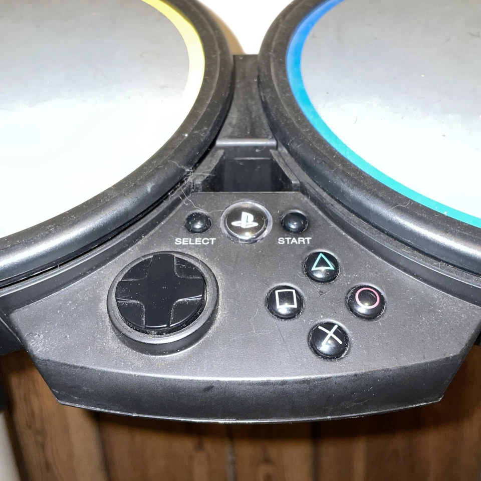 Rock Band Wired USB Drum Set Model #822148 Playstation No Foot Pedal W Game - Image 2 of 4