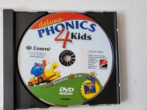 Cosmi Deluxe PHONICS 4 Kids (Bonus) PC DVD-ROM Software, 2007, Pre-Owned - Picture 9 of 11