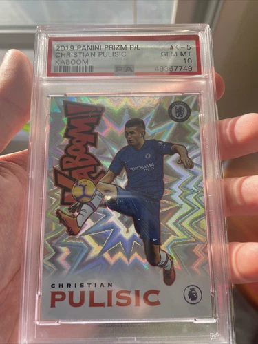 2019-20 PANINI PRIZM PREMIER LEAGUE SOCCER CHRISTIAN PULISIC KABOOM! PSA 10 USA