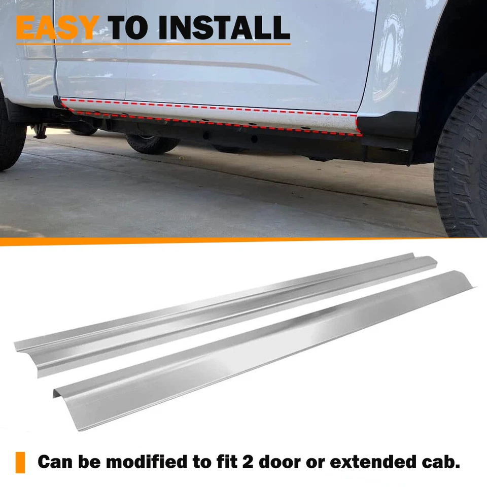 2 Pcs Outer Rocker Panel for 2004-2012 Chevrolet Colorado Crew Cab Gmc Canyon - Image 4 of 4