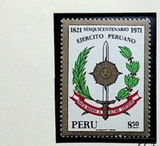 PERU Sc 562 NH ISSUE OF 1971 - COAT OF ARMS