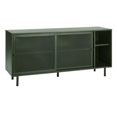 Unique Furniture 29.5''H Contemporary Metal Buffet/Sideboard in Olive Green