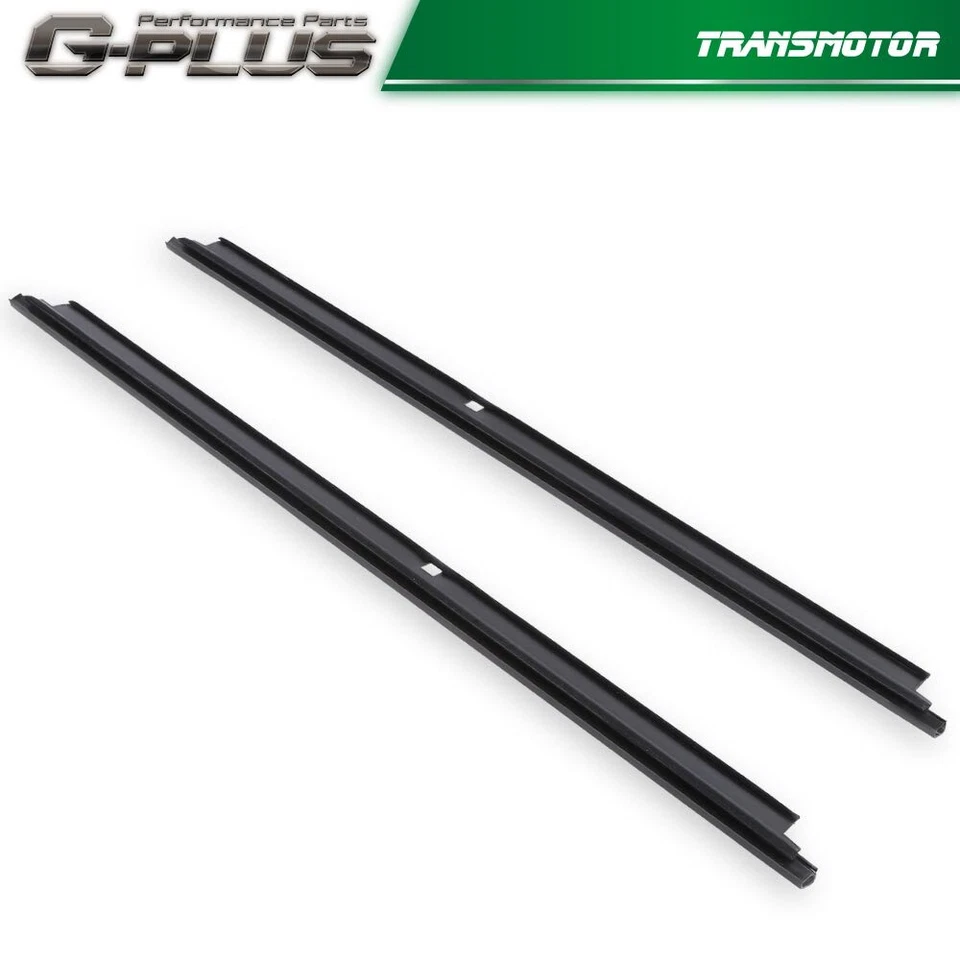 Juego de 2 kit trasero de fieltro de barrido de ventana exterior apto para camioneta Chevy GMC Cadillac negro Foto 4 de 4