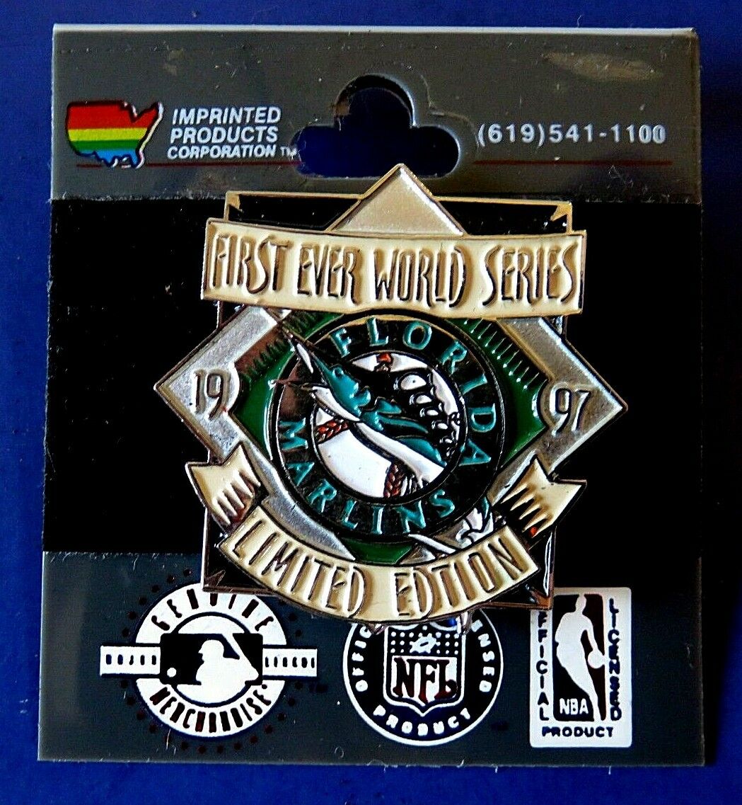 1997 FLORIDA MARLINS 1st Ever World Series PIN By Imprinted Prod