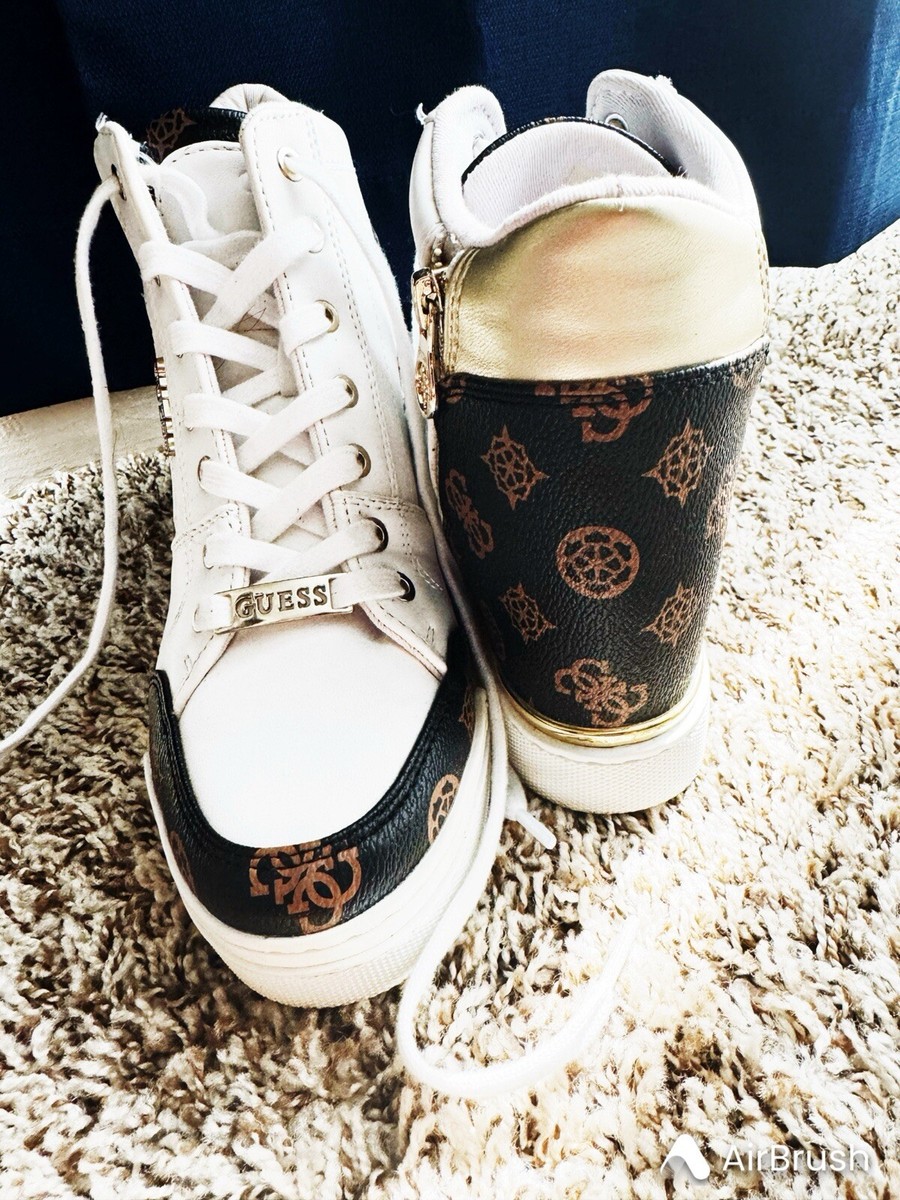 Guess Faster Wedge Sneaker Women Wore It Once Sizer 1/2 M