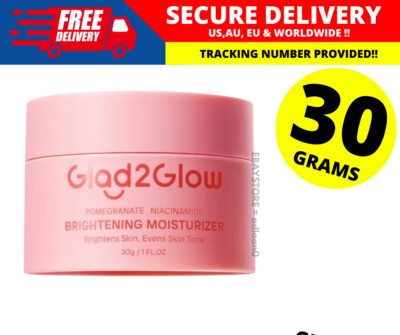 GLAD2GLOW Pomegranate 5% Niacinamide Brightening Moisturizer | (30g)