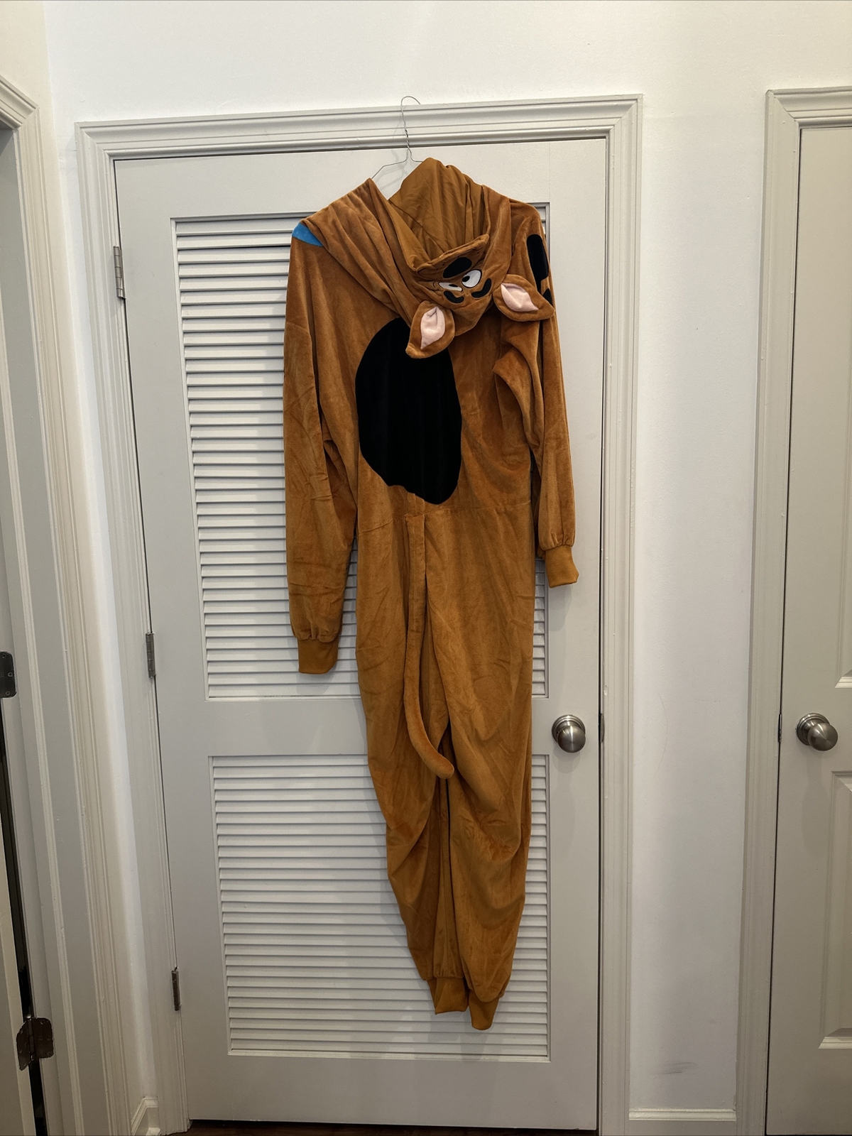 Scooby-Doo Mens' Hooded Union Suit Adult Costume Pajama Sleeper Halloween