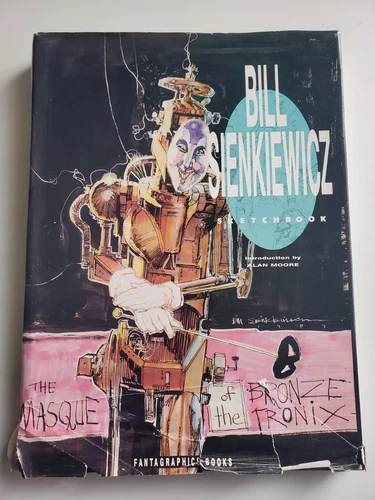 BILL SIENKIEWICZ SKETCHBOOK 1990 SIGNED & NUMBERED 381/1300 C/W COA HC  HTF !!!
