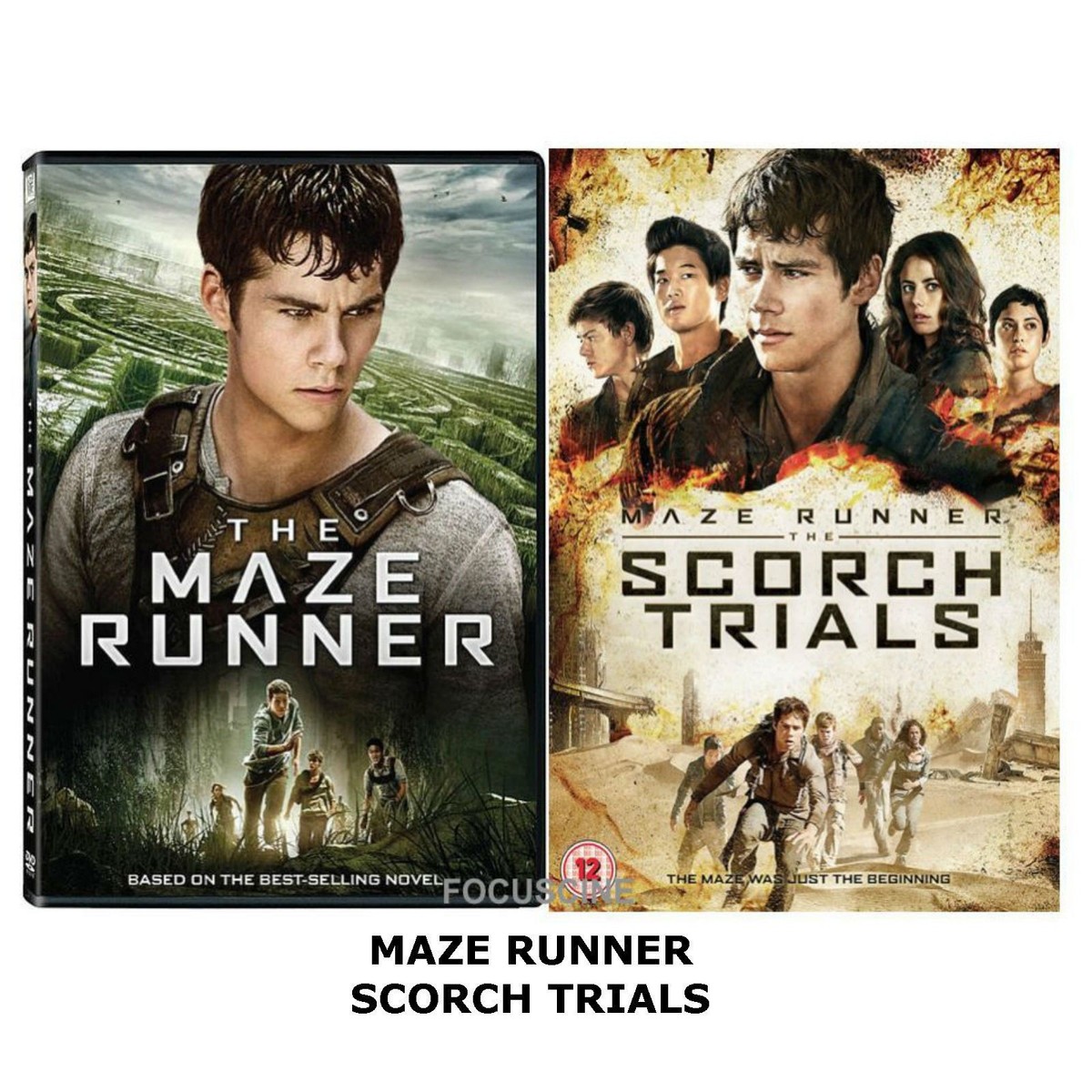 MAZE RUNNER FIRST SECOND MOVIE FILM PART DVD COLLECTION