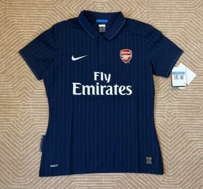 Nike Arsenal ジャージ 新品 (09/10アウェイユニ)Mサイズ New MEDIUM 10-12 Nike Arsenal Women's 2009/10 Away Shirt Kit Navy