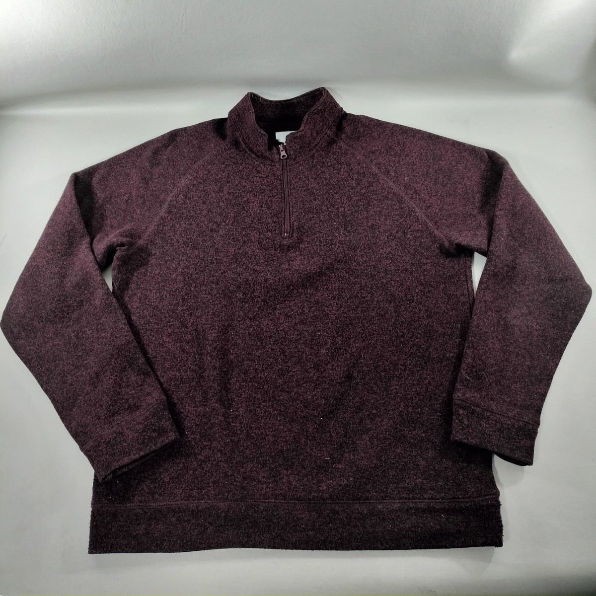 Pull 1/2 Zip Crown & Ivy Garçon - Bordeaux - Taille L (12-13 Ans) - Manches Longues