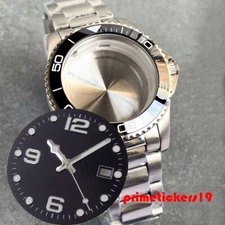 41mm Watch Case Sapphire+Bracelet+Dial Hands Set Mod Parts Fit NH35 NH36 NH38