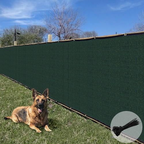 Green 6 x 50ft Fence Privacy Screen Garden Yard Windscreen HDPE Mesh Shade Cover - 第 1/9 張圖片