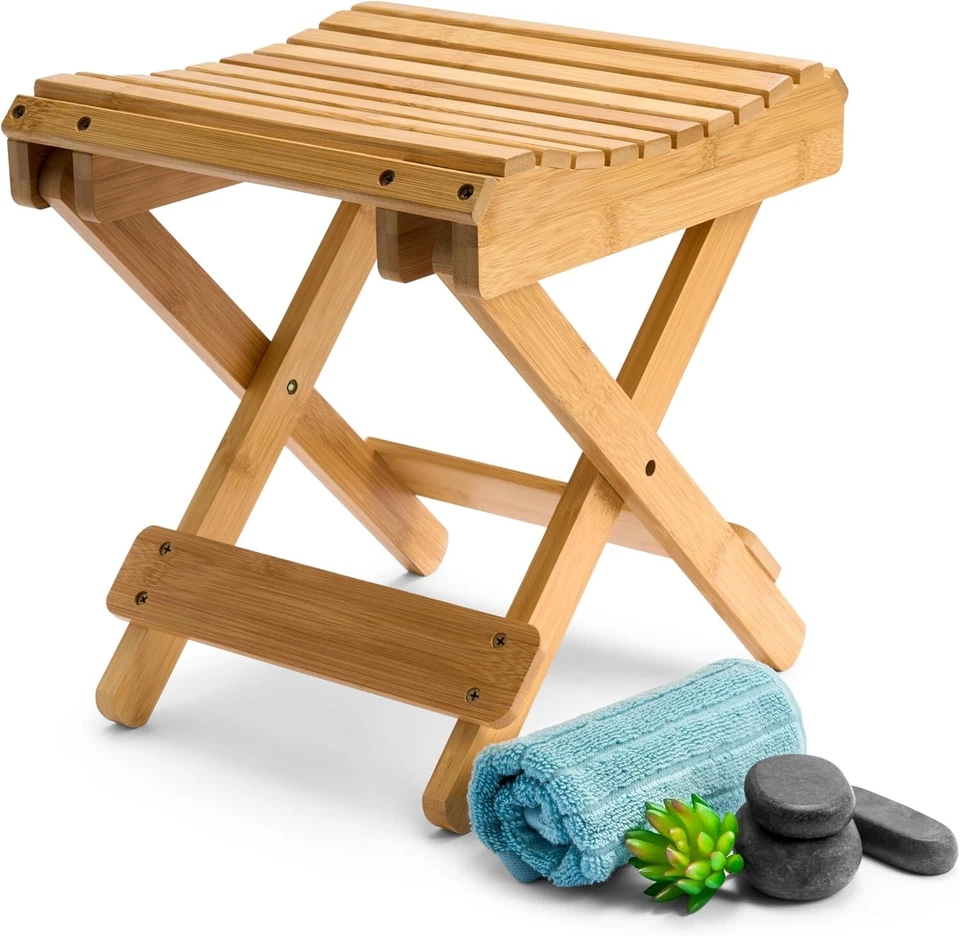 Compact Eco-Friendly Folding Step Stool for Shower & Bath - 130 lb Capacity - Image 3 of 4