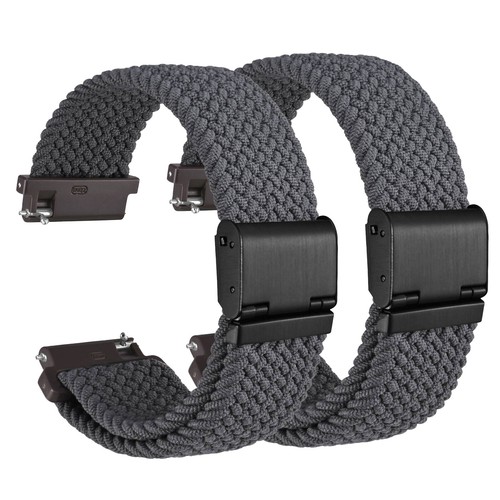 Wocci 2 STCK. Gewebte Nylon Uhrenarmbänder 18 mm 19 mm 20 mm 21 mm 22 mm Schnellspanner - Bild 110 von 190