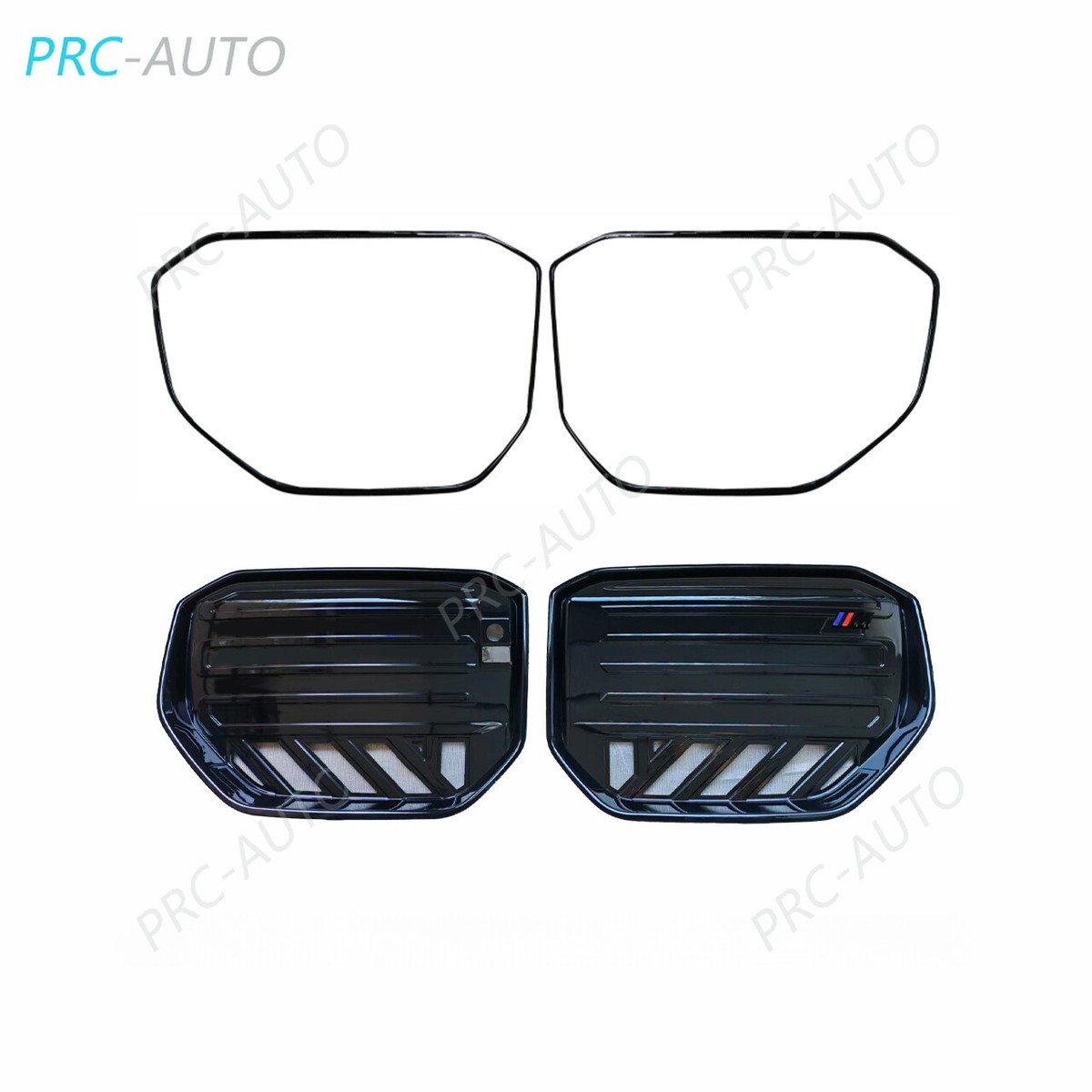 For BMW X3 G45 M50 2025-26 Gloss Black ABS Front Grille w/Insect