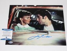 JOHN TRAVOLTA SIGNED GREASE 11x14 MOVIE PHOTO BECKETT COA SATURDAY NIGHT FEVER
