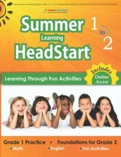 Lumos Summer Learning HeadStart, Grade 1 to 2 - Fun Activities, Math - VERY GOOD