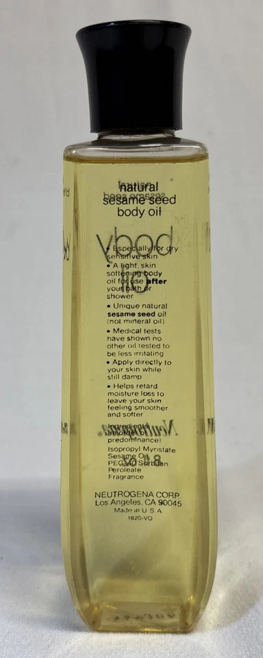 Crema hidratante de sésamo de aceite corporal Neutrogena de colección 8 fl oz brillo radiante nueva de stock Foto 4 de 4