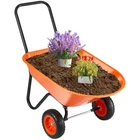 VEVOR Wheelbarrow Cart, 5 Cu. Ft. Load & 397 lbs Capacity, 2 Wheels Garden Dump