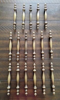 VTG Amerock Antique Brass Decorative Cabinet Pulls, Handles, Lot Of 17, D208971