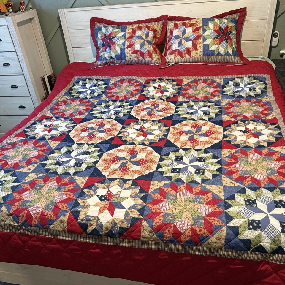 Manta Edredón 2 Funda Almohada Mainstays Shooting Star Clásica Patrón FULL QUEEN Foto 2 de 4