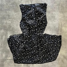 Chaps Y2k Polka Dot Maxi Dress 