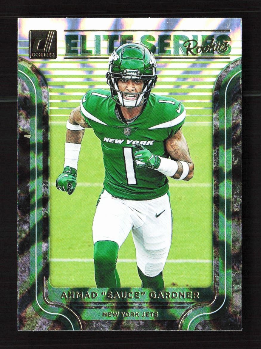 2022 Donruss The Elite Series Rookies Ahmad Sauce Gardner RC Jets #ESR-24