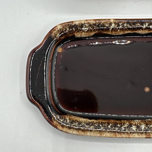 Vintage 1970s Pfaltzgraff Gourmet Brown Drip Glaze Butter Dish - Picture 11 of 14