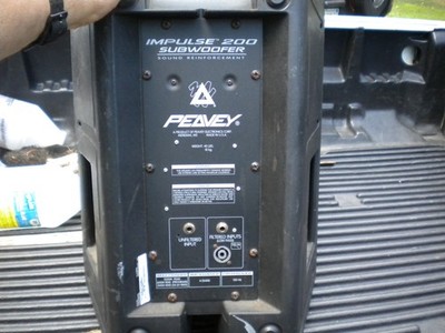 Peavey impulse 200 with hyper vent tech 12 inch Subwoofer | eBay
