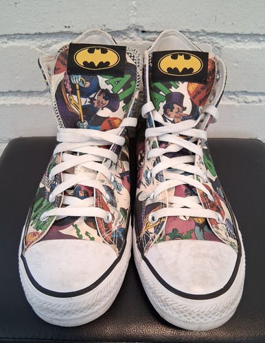 Converse CTAS Hi x Batman 80th Anniversary Issue 190 Shoe Mens Size 10.5 - Picture 8 of 18